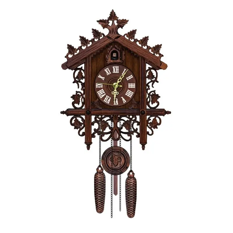 Antique Battery Operated Cuckoo Wall Clock 1
