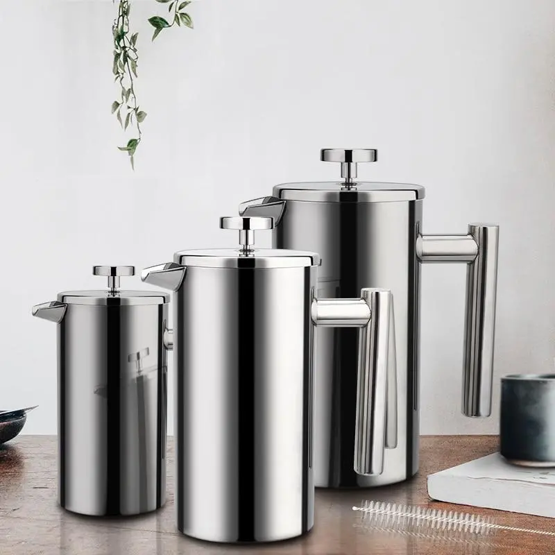 French Press Coffee Maker Stainless Steel 1