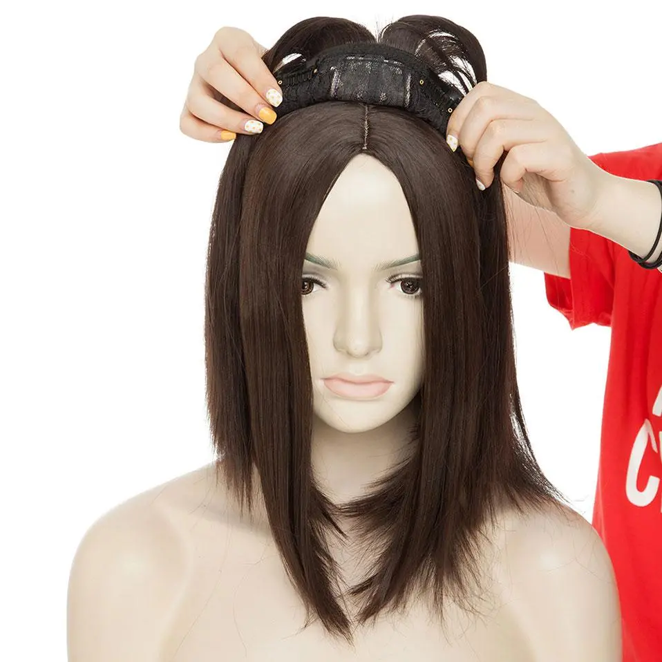 Clip On Hair Topper Pieces Synthetic Wiglet For Women 3