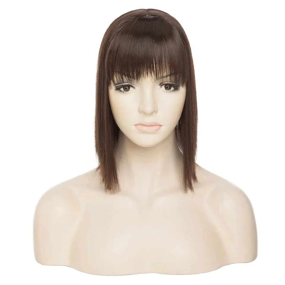 Clip On Hair Topper Pieces Synthetic Wiglet For Women 2
