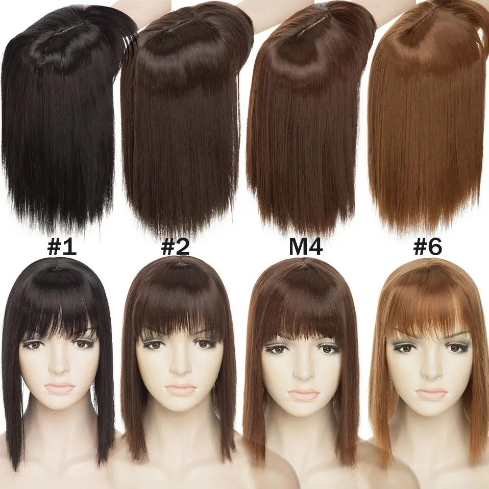 Clip On Hair Topper Pieces Synthetic Wiglet For Women 6