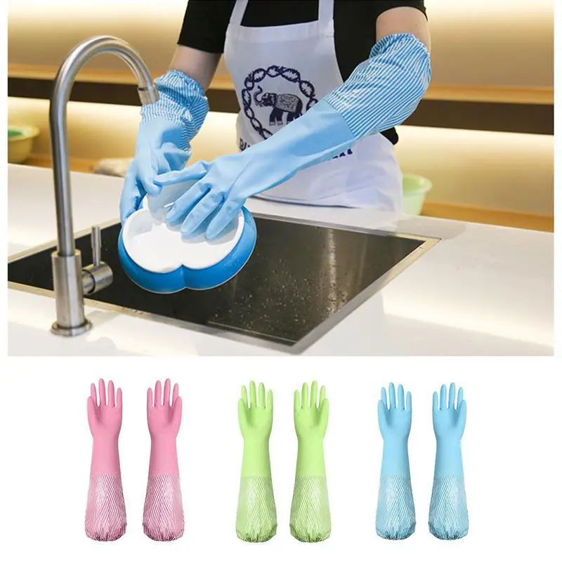 Premium Dishwashing Cleaning Gloves Magic Scrubber 1