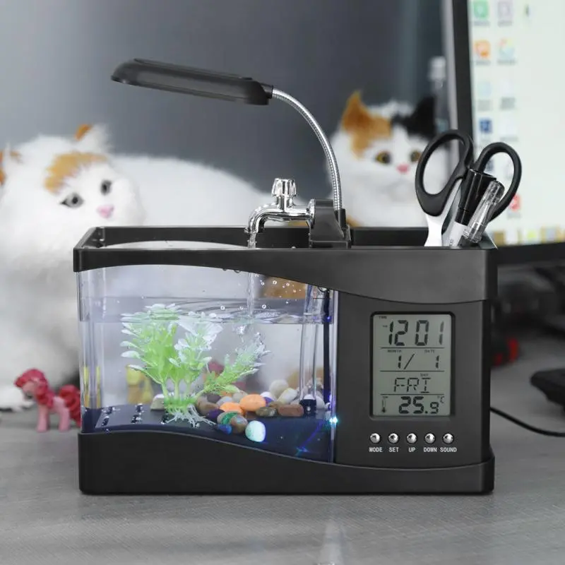 Small Led Fish Aquarium Water Tank 2