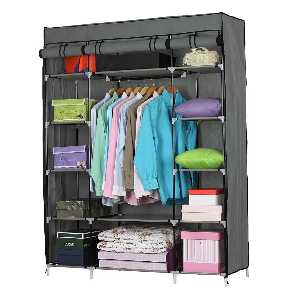 Portable Wardrobe Clothes Closet Heavy Duty Storage Organizer 2