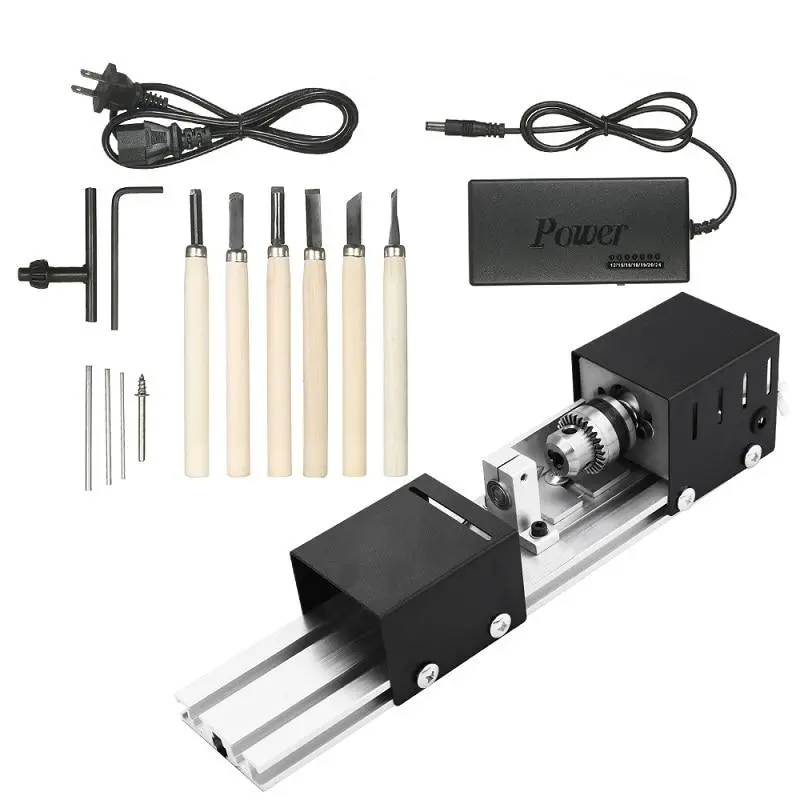 Mini Wood Turning Diy Lathe Machine 1