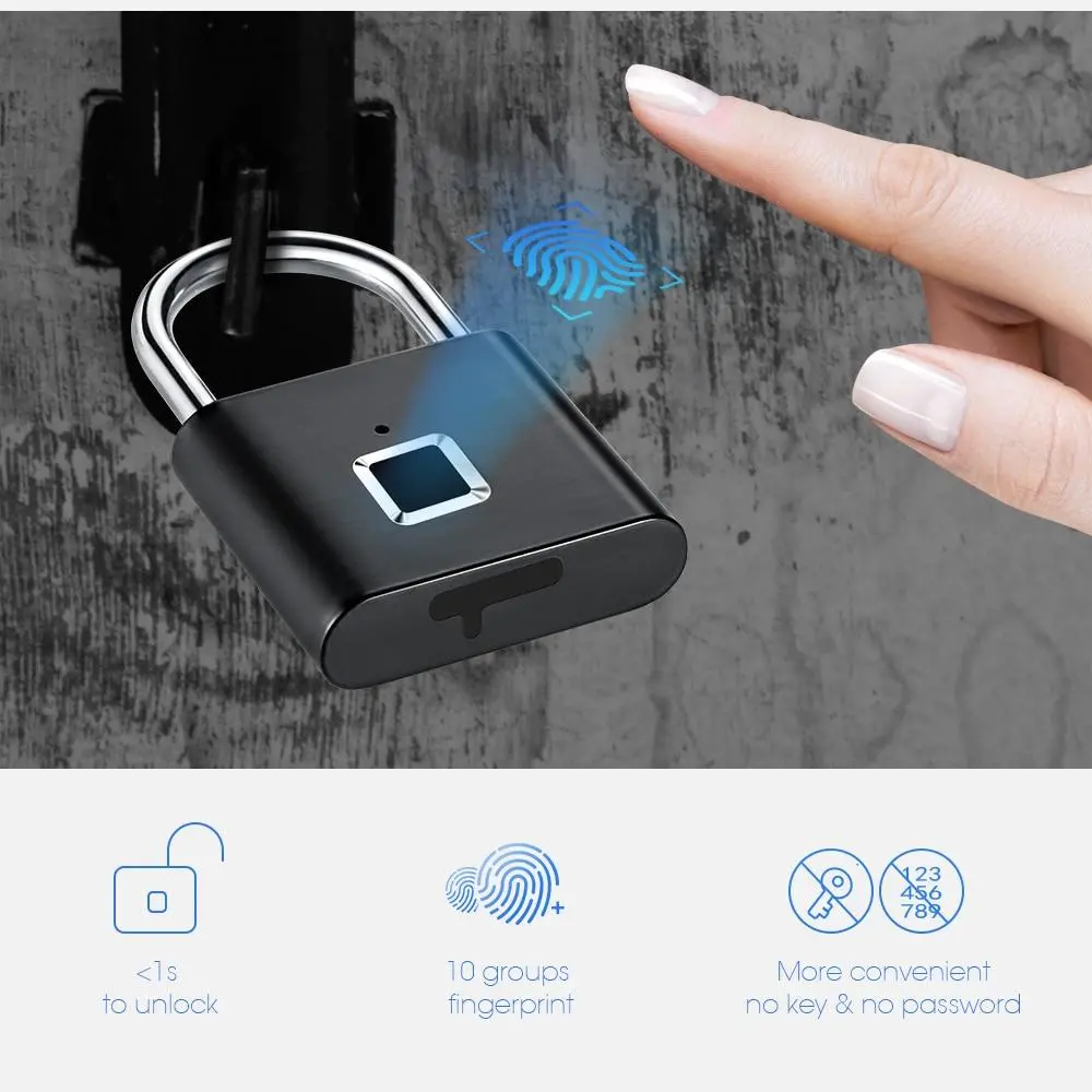 Smart Fingerprint Biometric Padlock 1