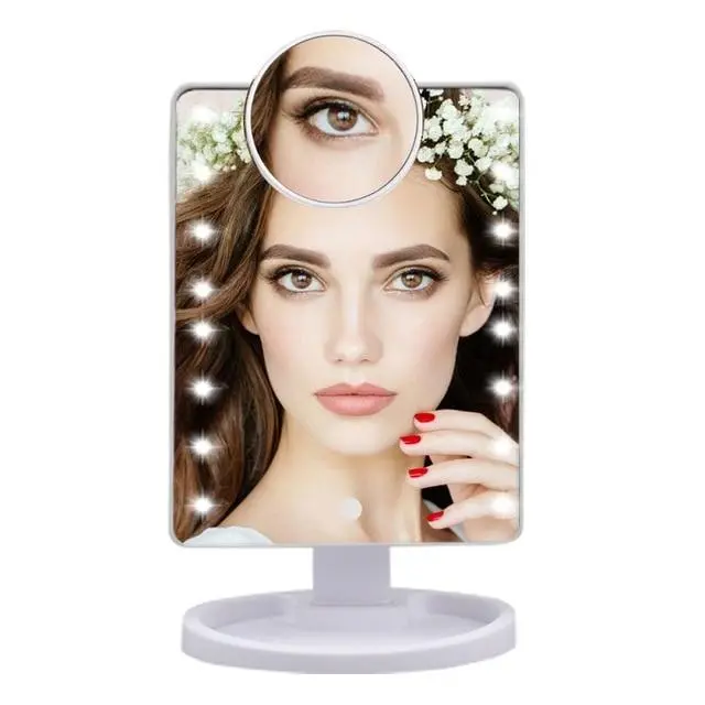 Lighted Magnifying Makeup Mirror Countertop Vanity 10X 1