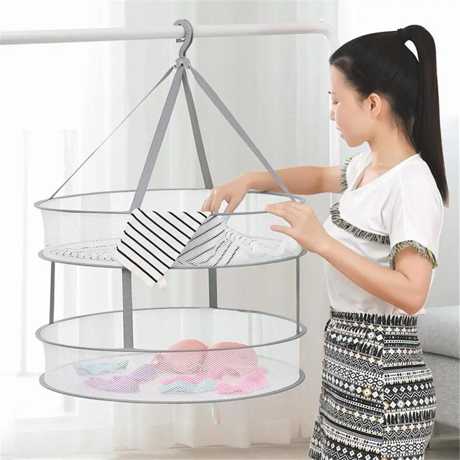 Hanging Clothes Laundry Drying Rack 1