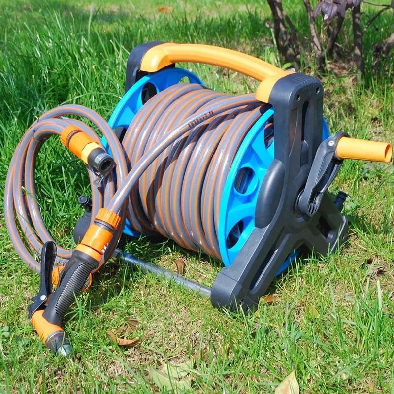 Premium Retractable Garden Water Hose Holder Reel 1