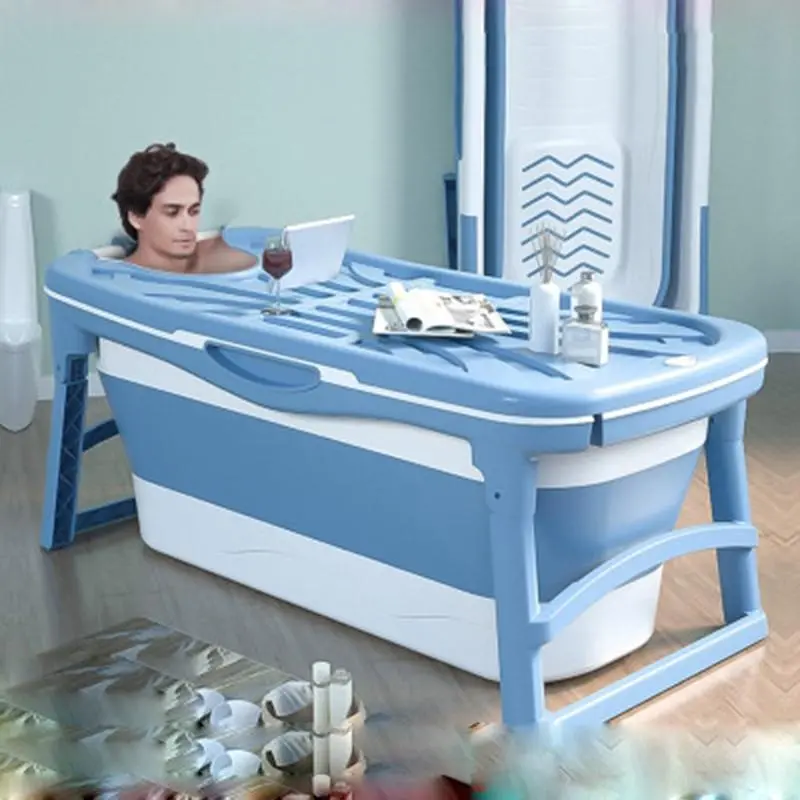 Large Foldable Stand Alone Portable Bathtub For Adults 2