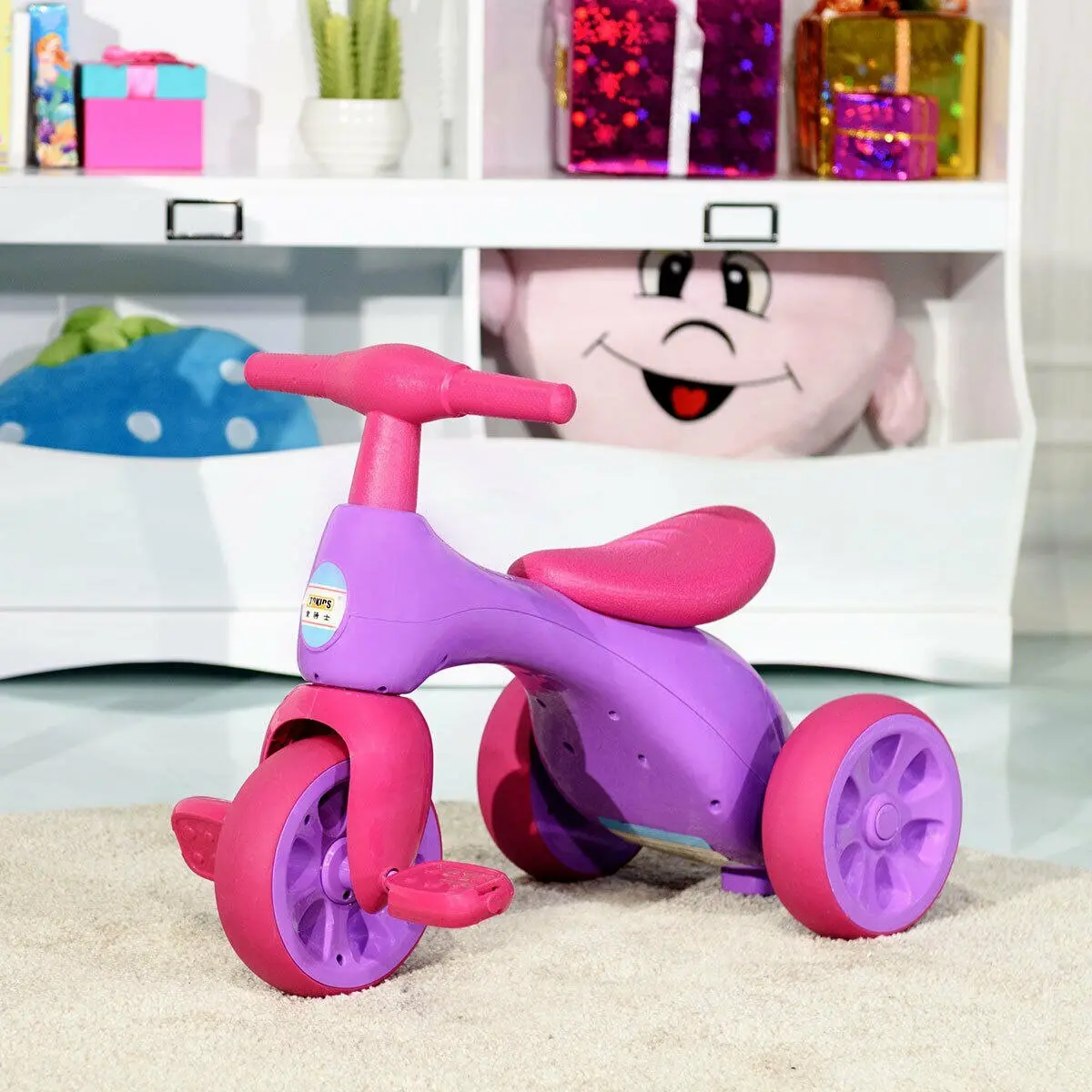Kids Ride On Three Wheel Pink Tricycle 1