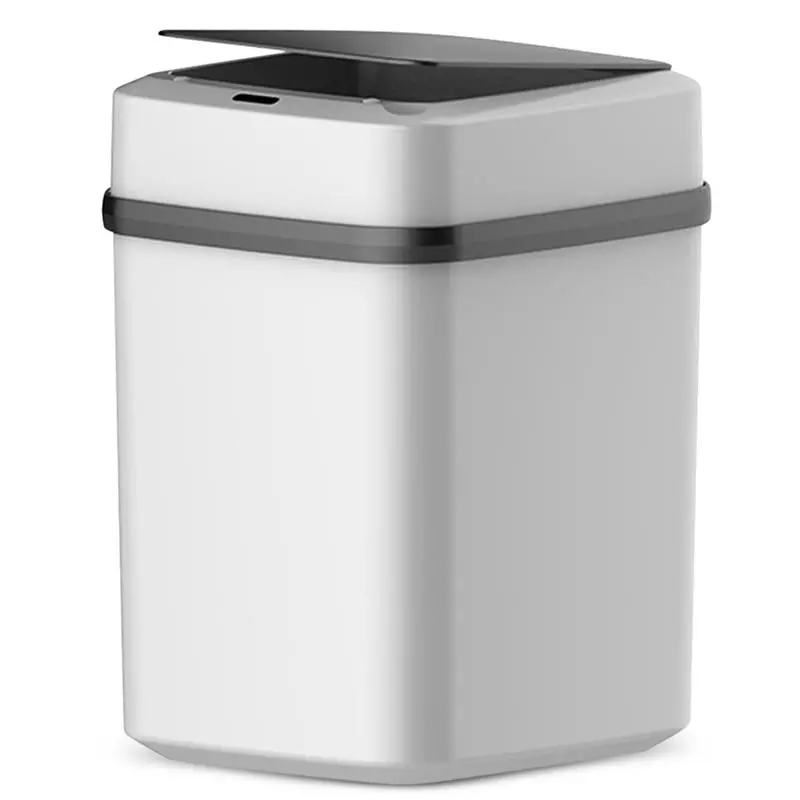 Automatic Motion Sensor Kitchen Trash Can With Lid Touchless 1