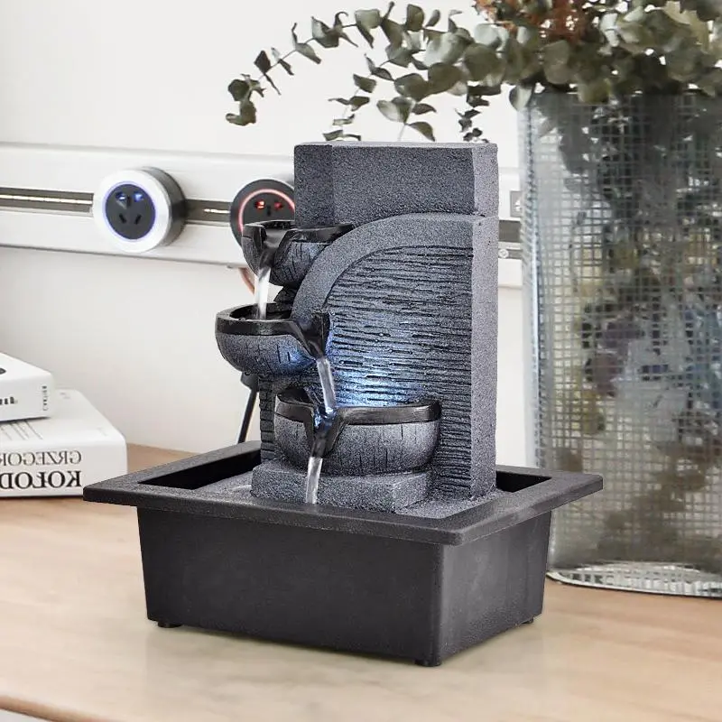 Resin Indoor Tabletop Water Fountain For Desktop 1