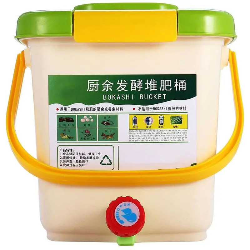Large Kitchen Countertop Plastic Compost Tumbler Bin 12L 1