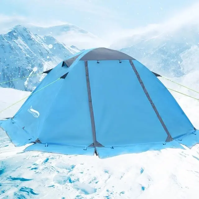 Heavy Duty Cold Weather Winter Camping Snow Tent 1