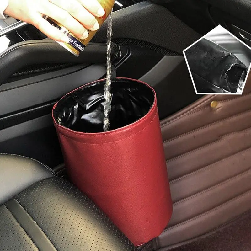 Premium Portable Car Garbage Trash Can 1