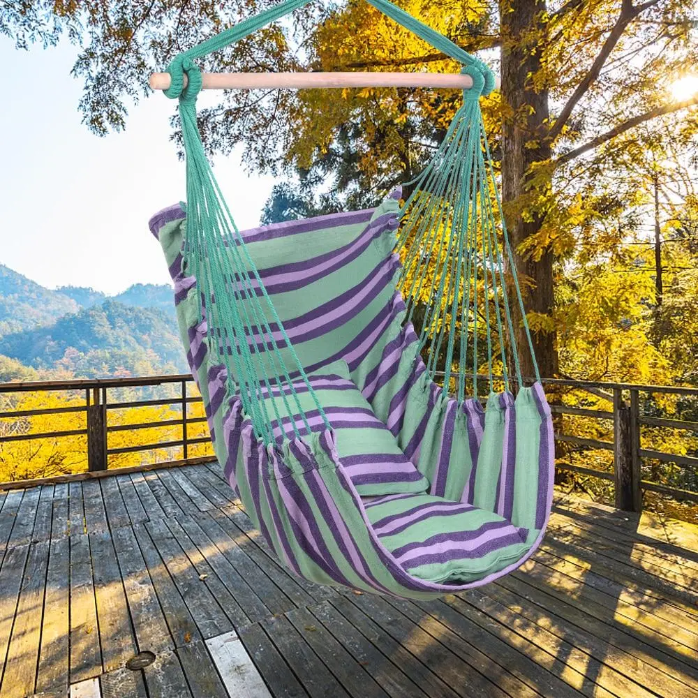 Premium Hanging Hammock Indoor Outdoor Ceiling Swing Chair 1