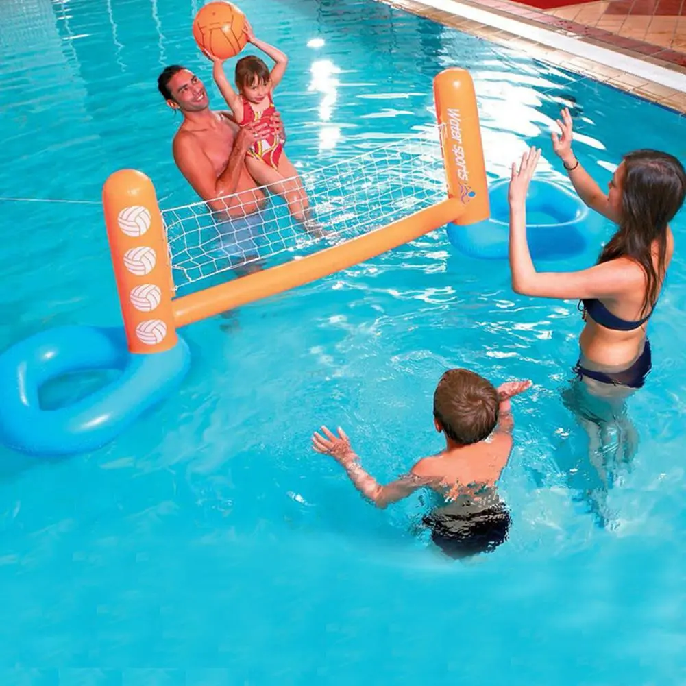 Floating Above Ground Swimming Pool Volleyball Net 1