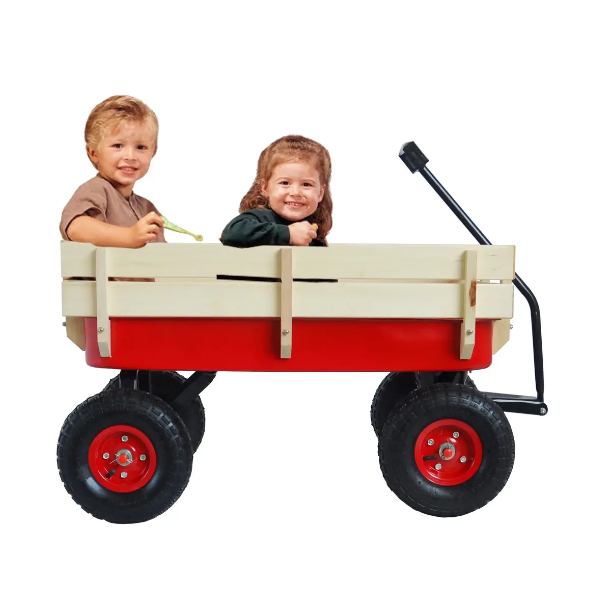 Heavy Duty Outdoor Foldable Kids Red Wagon 1