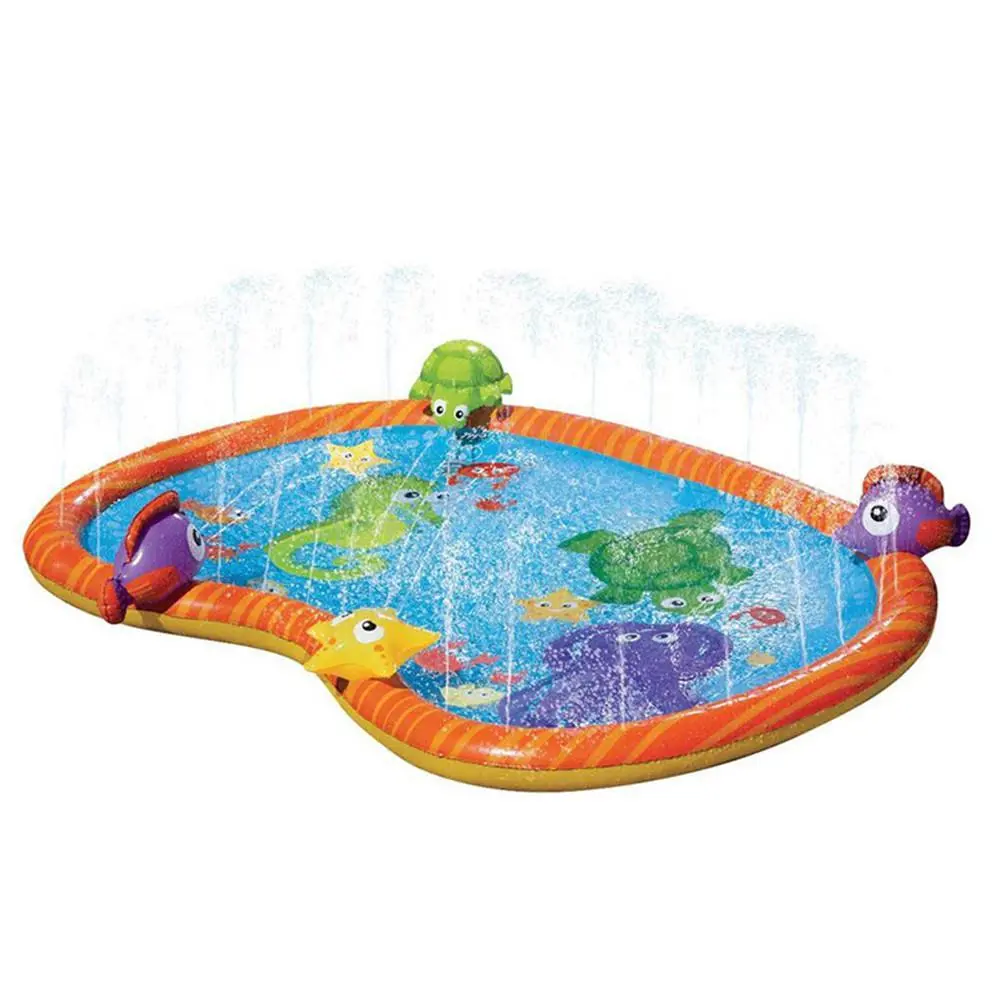 Large Kids Water Sprinkler Splash Pad Mat 55" 1