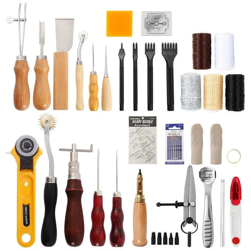 Professional Leather Working Craft Tool Kit 62Pcs 1