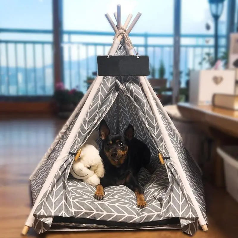Large Pop Up Pet Dog Teepee Bed Tent 1