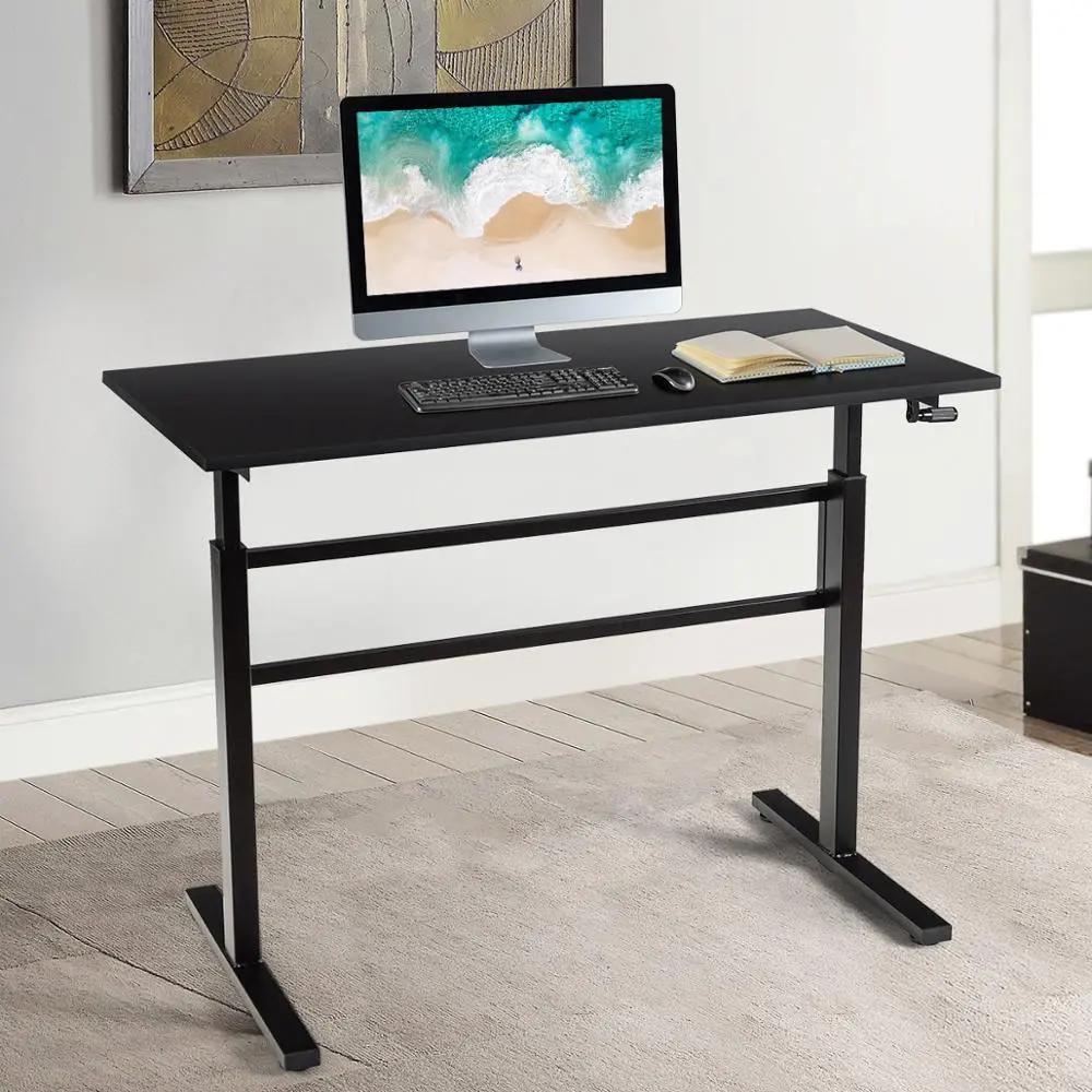 Large Spacious Height Adjustable Standing Computer Desk 47" 1
