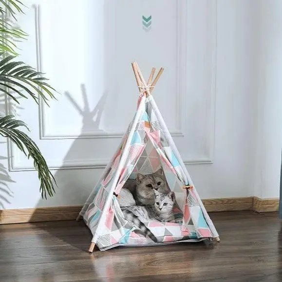 Portable Pop Up Dog / Cat Teepee Bed Tent 1