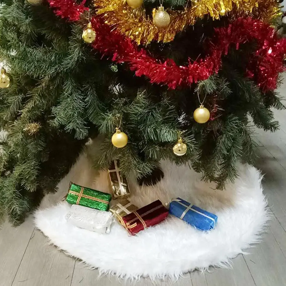 Premium Small White Christmas Tree Skirt 1