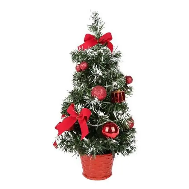Small Prelit Artificial Tabletop Christmas Tree With Lights 3