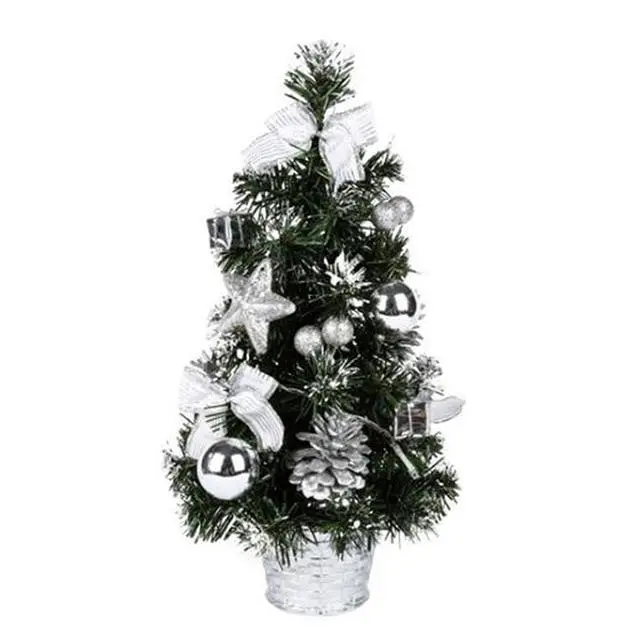 Small Prelit Artificial Tabletop Christmas Tree With Lights 2
