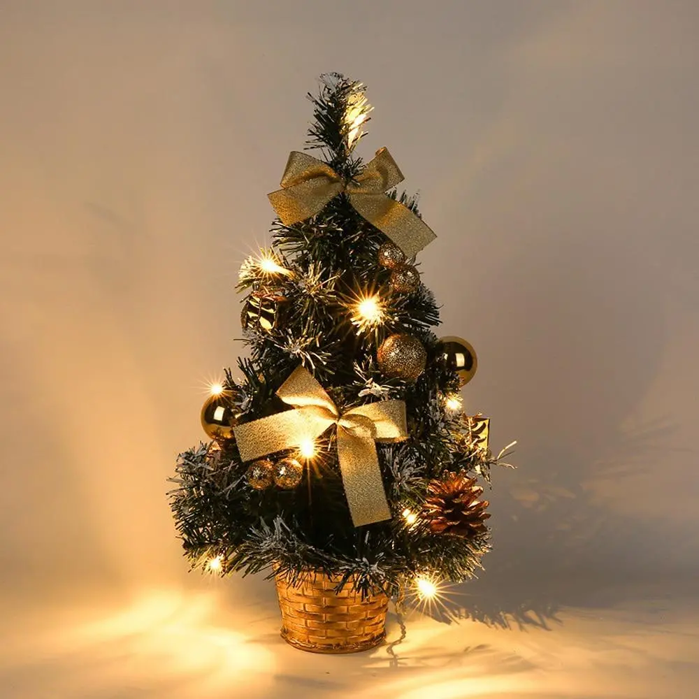 Small Prelit Artificial Tabletop Christmas Tree With Lights 2