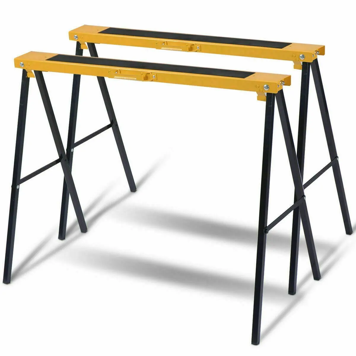 Heavy Duty Portable Folding Sawhorse Bracket Workbench Set 1