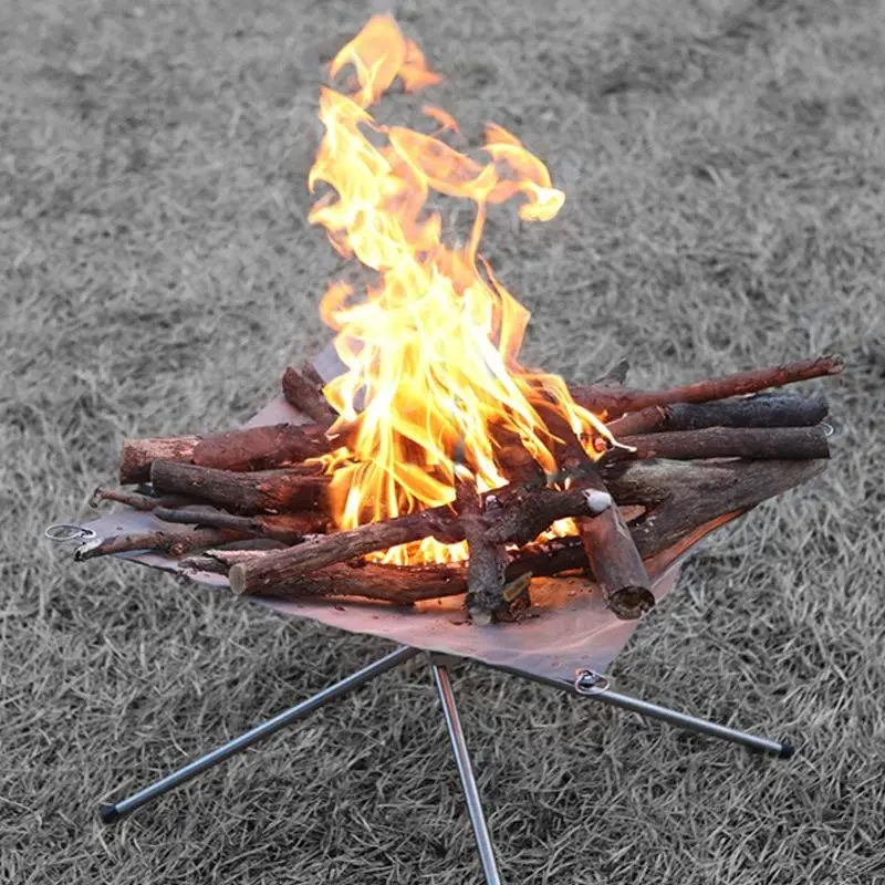 Portable Camping Bonfire Fire Ring Pit 1