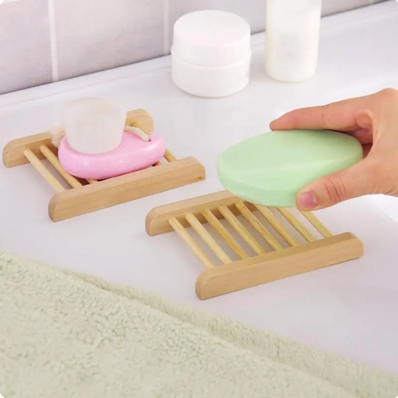 Wooden Shower Bar Soap Holder Dish 1