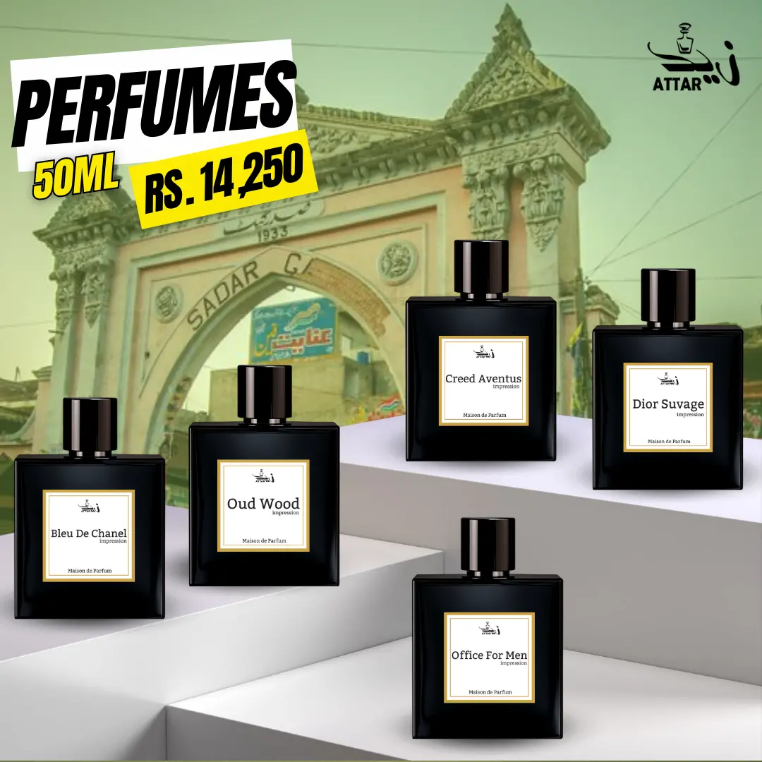 Five World Famous 50Ml Perfumes - Mandi Bahauddin Deal 1