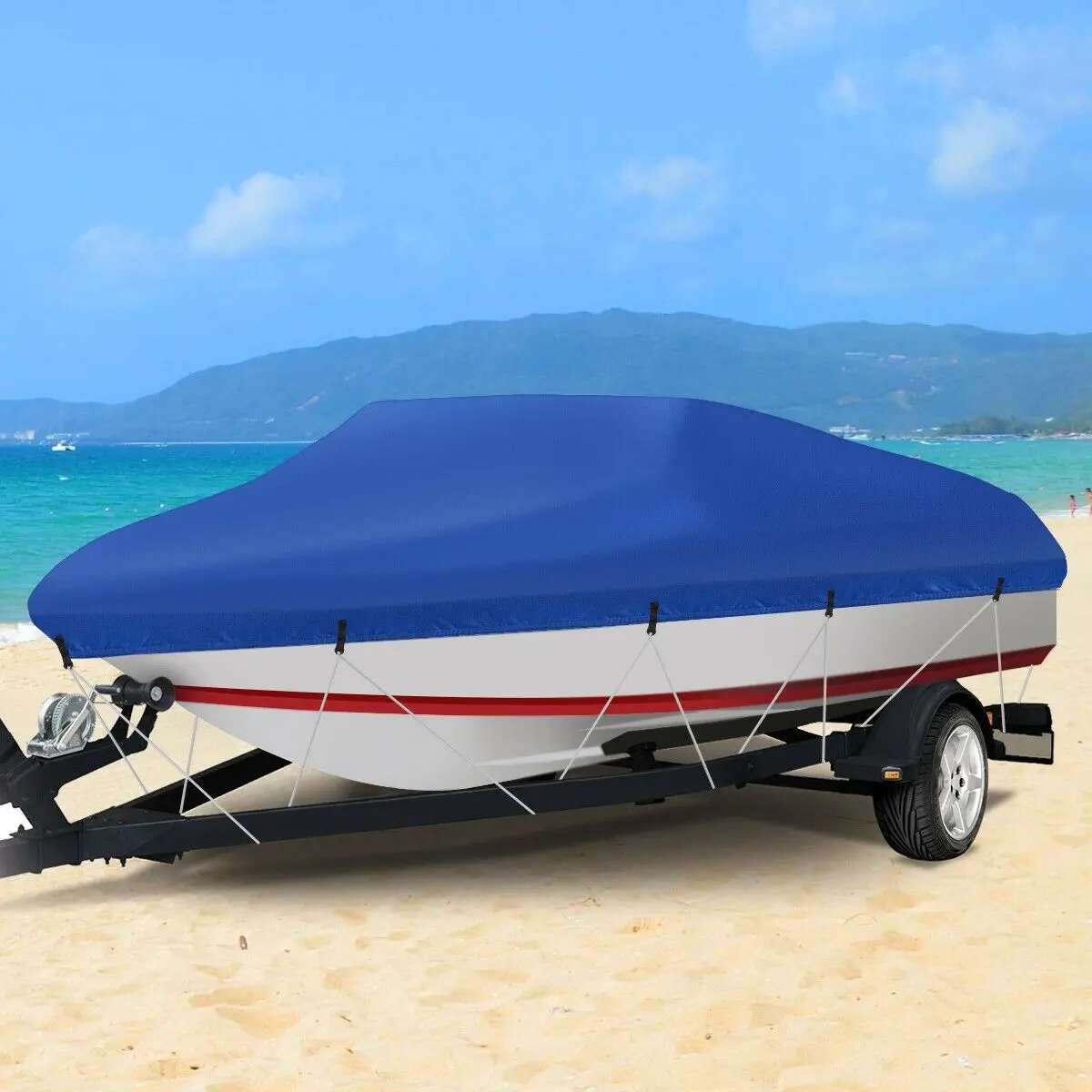 Large Universal Trailerable Custom Boat Cover 1