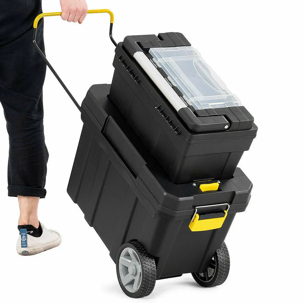 Portable Rolling Tool Chest Box With Wheels 1