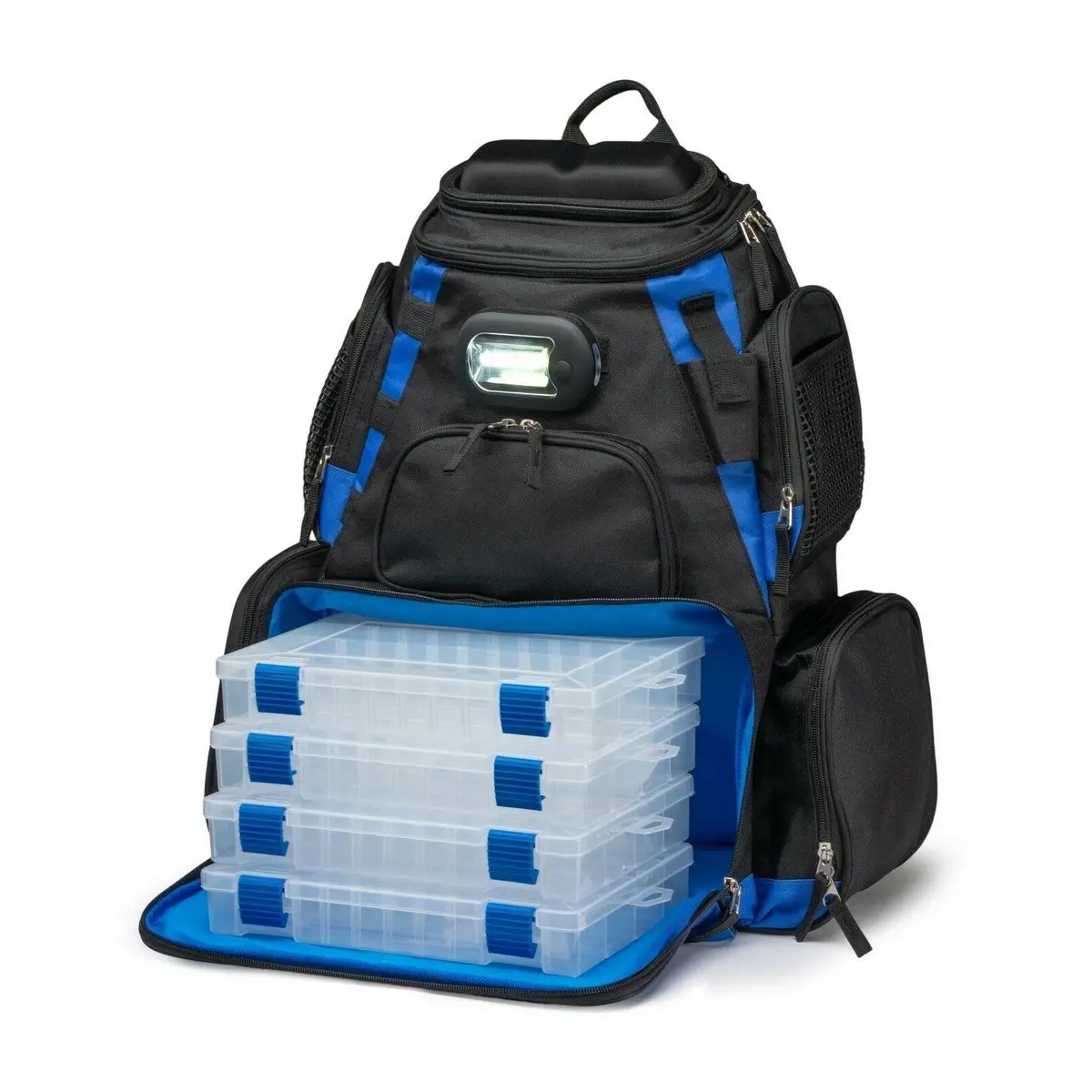 Premium Led Lighted Fishing Tackle Box Backpack 1