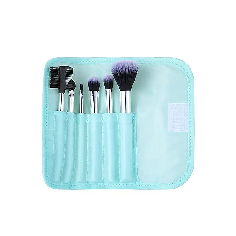 Makeup Brush Set, Pale Turquoise 1