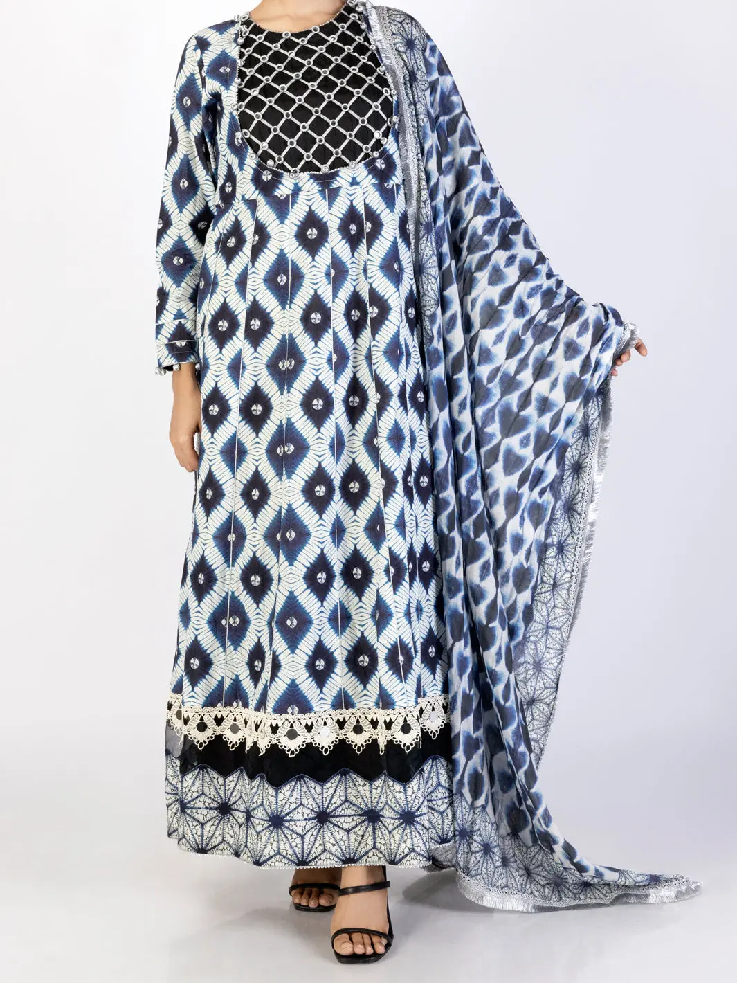 Blue Lawn 2Pc Unstitched - Alp-2Ps-Slkd-2253 1