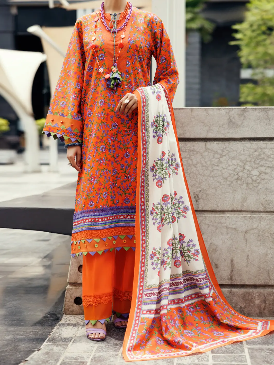 Terracotta Lawn 2Pc Unstitched - Alp-2Ps-Slkd-Un-2265 1