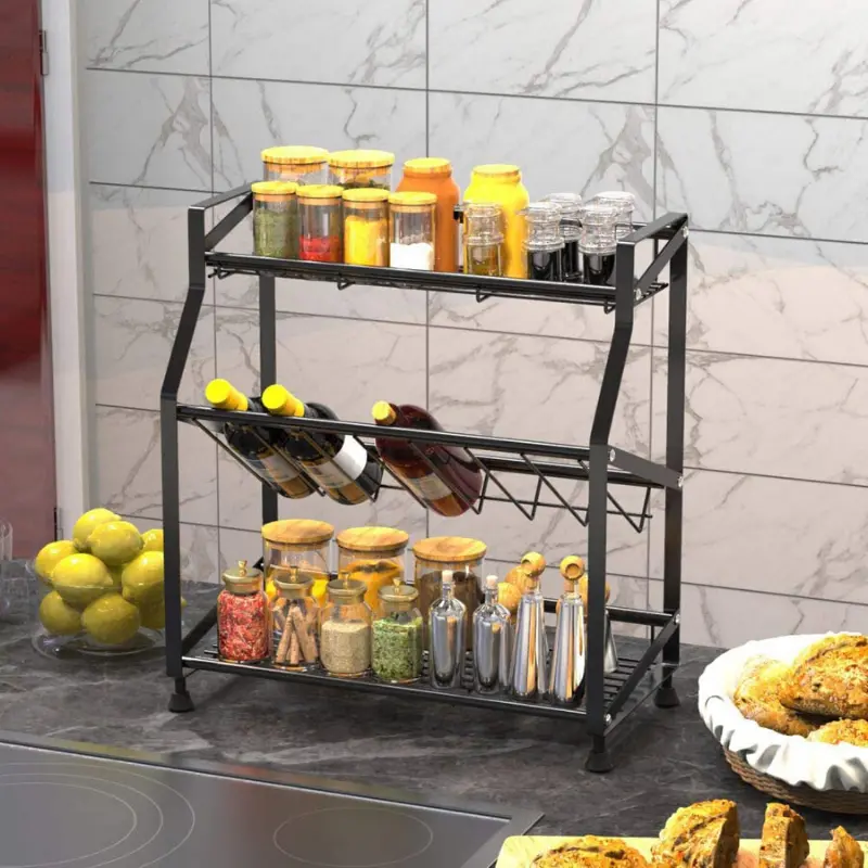 Countertop Spice Storage Organizer Rack 1