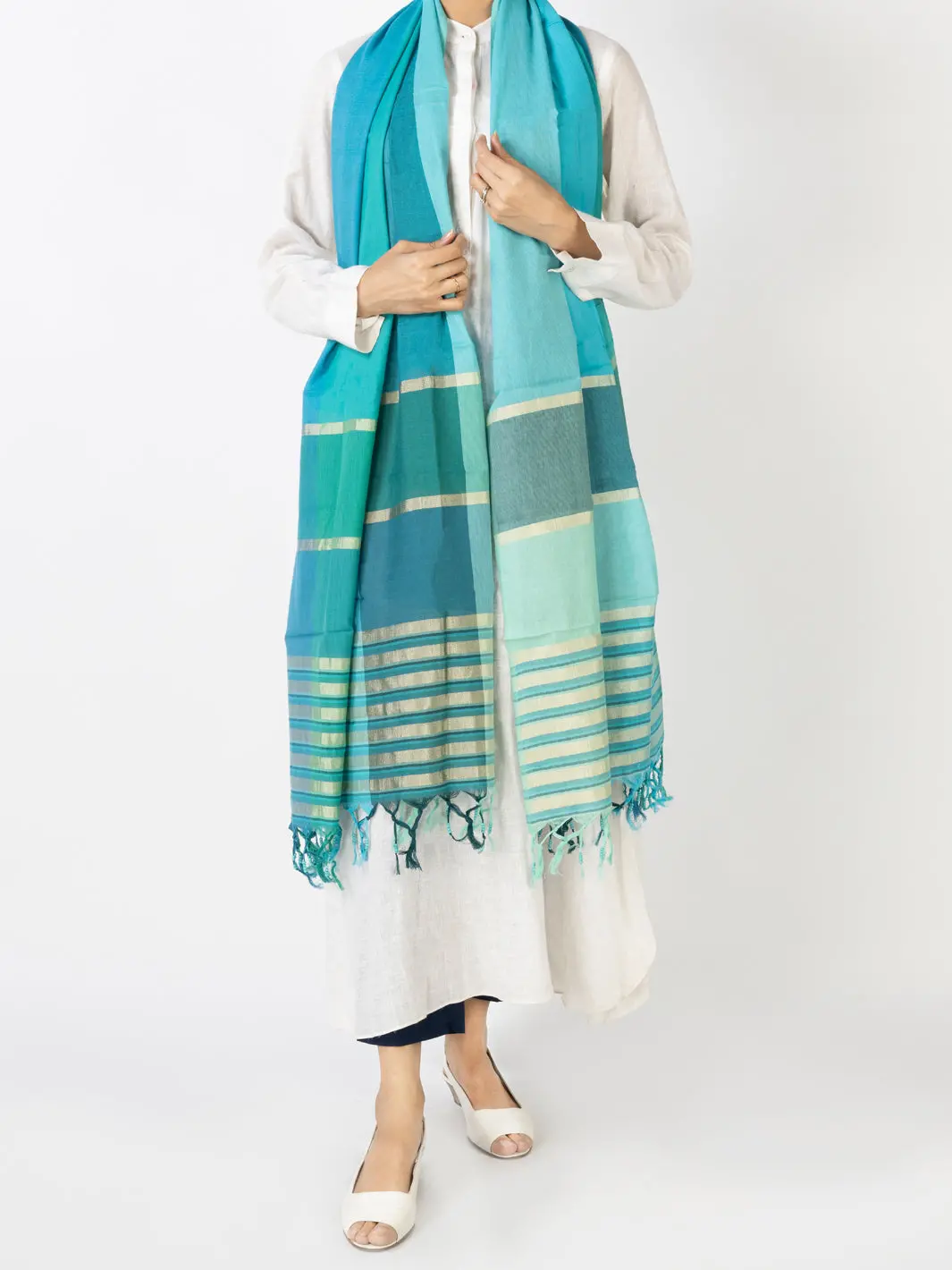 Teal Stole - Alcr-St-1054 1
