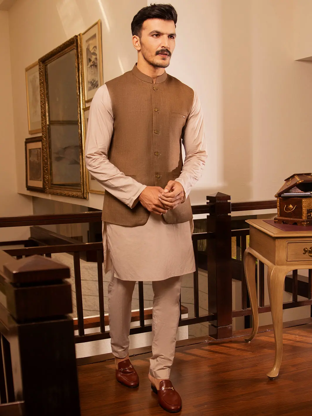 Brown Suiting Waistcoat - Al-Wc-379 1