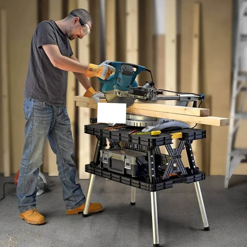Portable Folding Miter Saw Table Station Stand 1