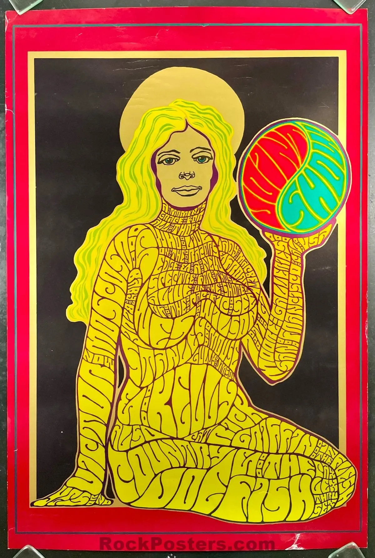 Auction - Aor 2.349 - Joint Show - Wes Wilson - 1967  Foil Poster - Excellent 1