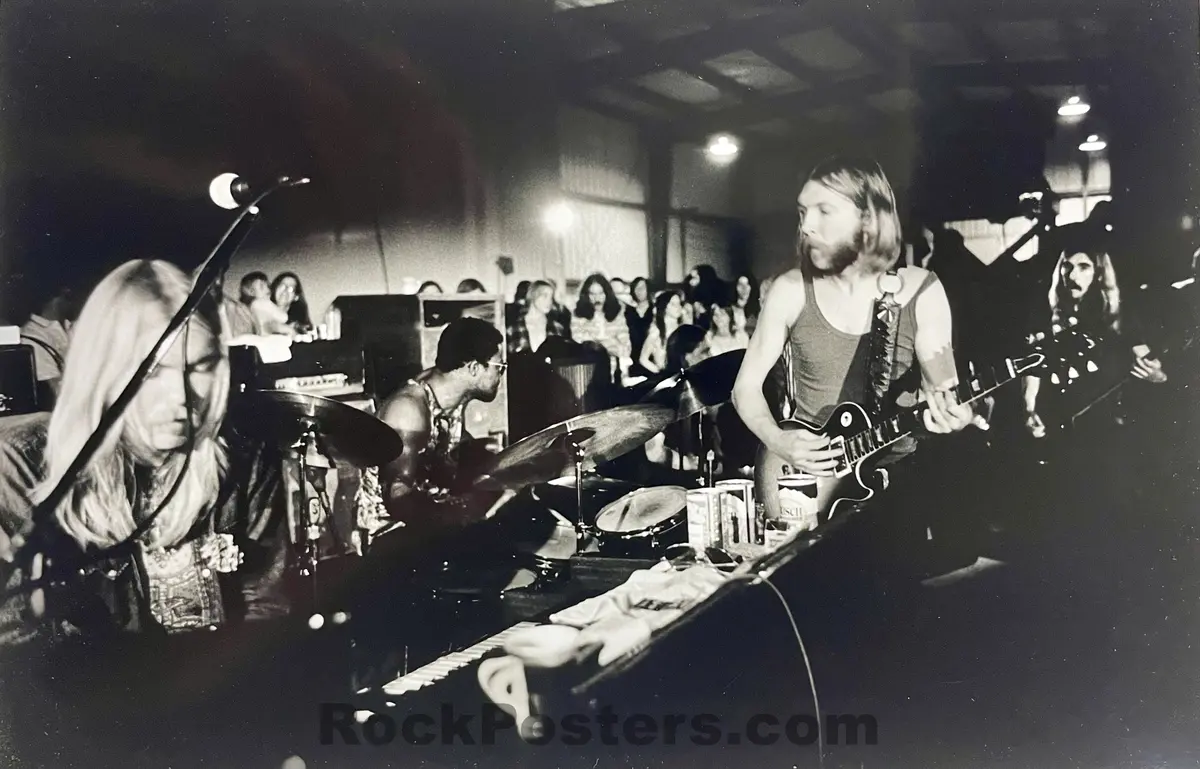 Auction -  Allman Brothers - Jim Marshall - Matted Photograph - New Orleans - Near Mint 1