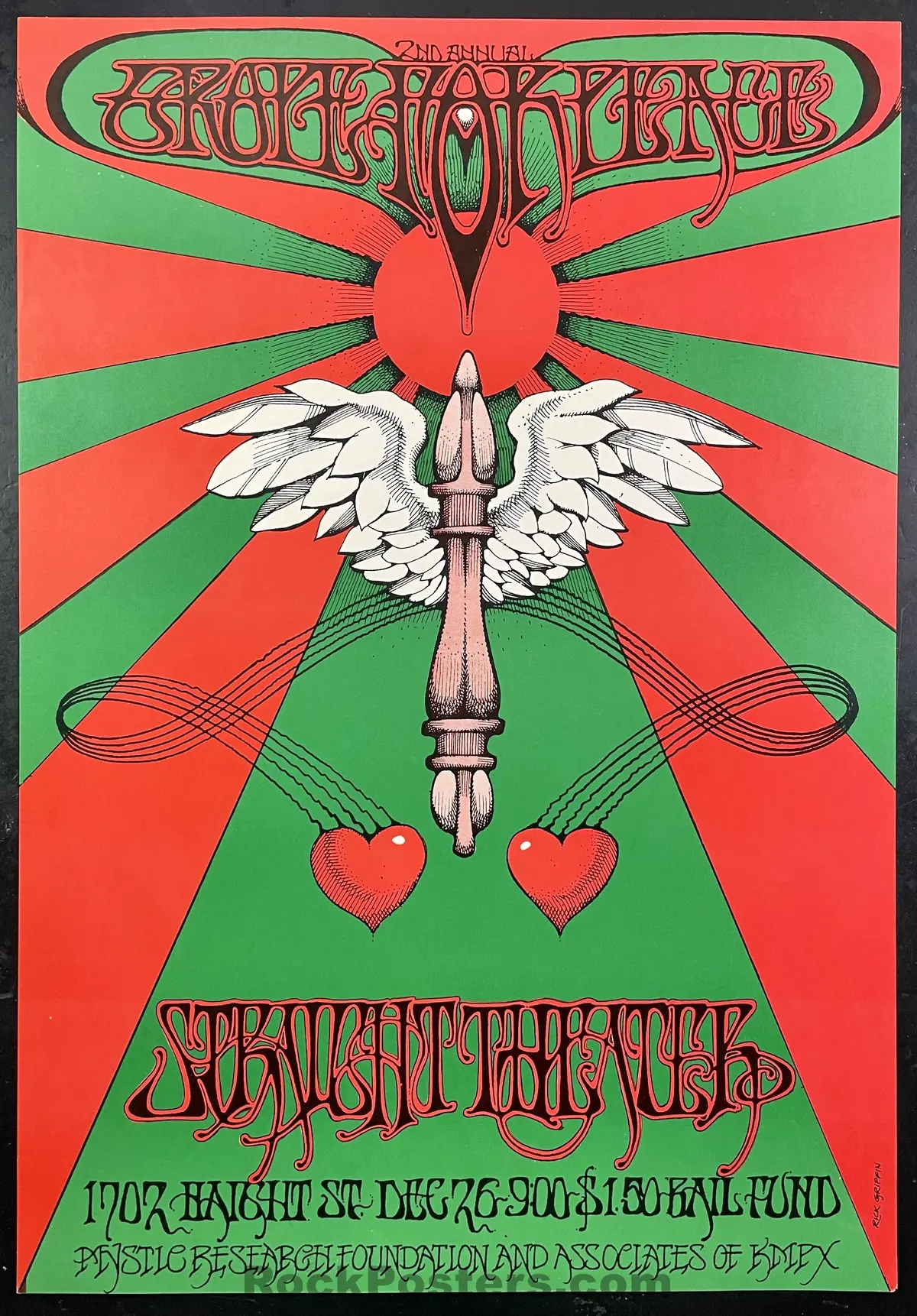 Auction - Aor 2.230 - Grope For Peace - 1967 Poster - Straight Theater - Very Good 1
