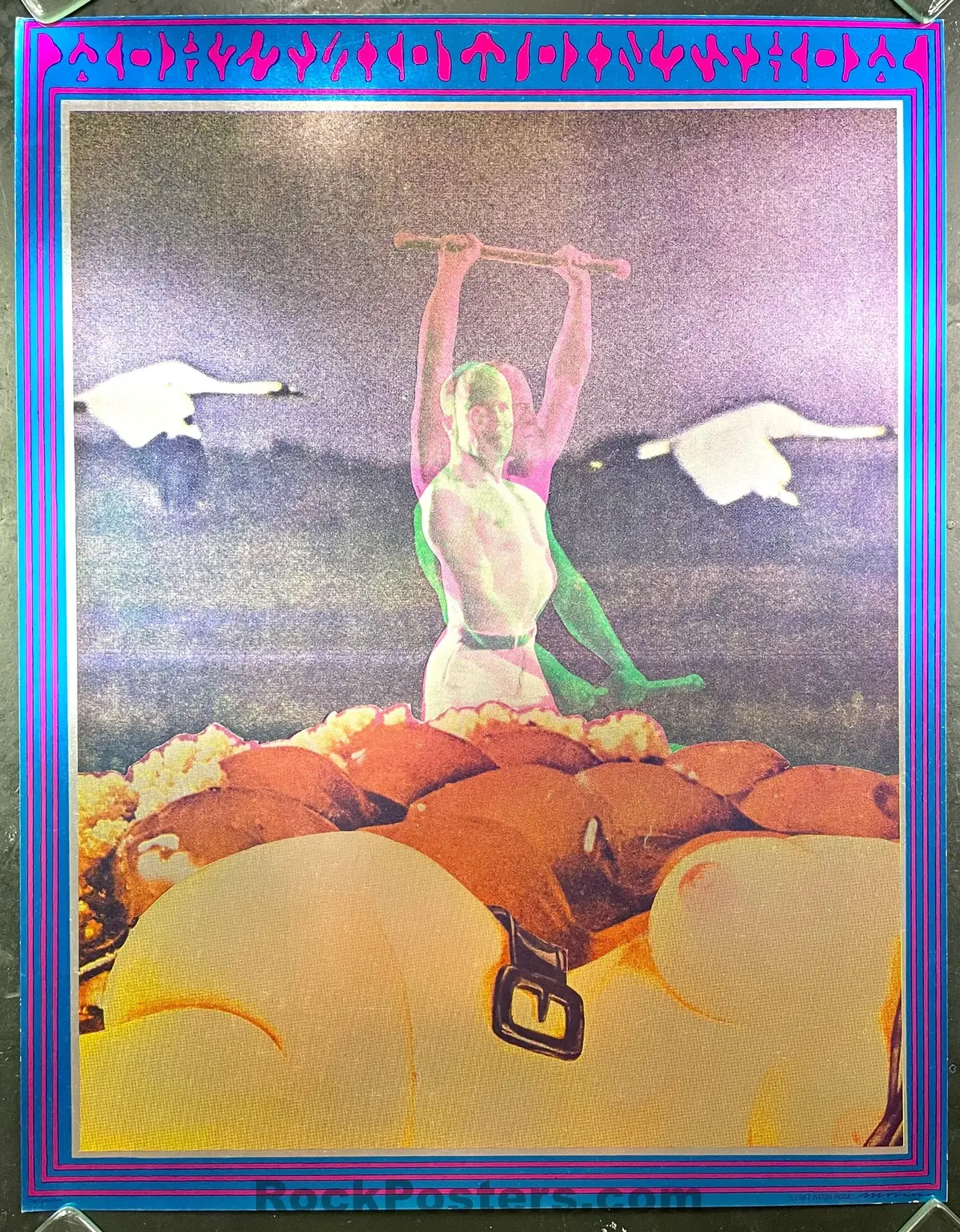 Aor 2.351 - Joint Show - Victor Moscoso - 1967 Poster - Moore Gallery - Excellent 1